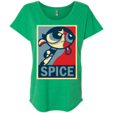 T-Shirts Envy / X-Small Spice Powerpuff Triblend Dolman Sleeve