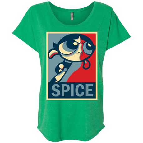 T-Shirts Envy / X-Small Spice Powerpuff Triblend Dolman Sleeve