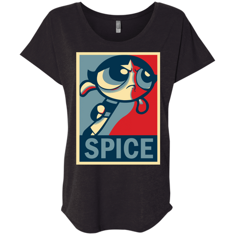 T-Shirts Vintage Black / X-Small Spice Powerpuff Triblend Dolman Sleeve