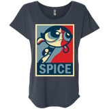 T-Shirts Vintage Navy / X-Small Spice Powerpuff Triblend Dolman Sleeve