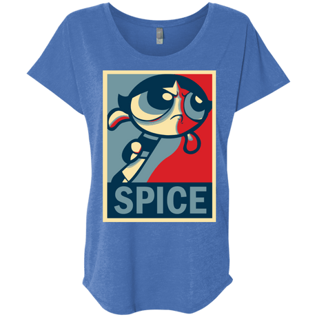 T-Shirts Vintage Royal / X-Small Spice Powerpuff Triblend Dolman Sleeve