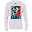T-Shirts Heather White / X-Small Spice Powerpuff Triblend Long Sleeve Hoodie Tee