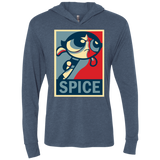 T-Shirts Indigo / X-Small Spice Powerpuff Triblend Long Sleeve Hoodie Tee