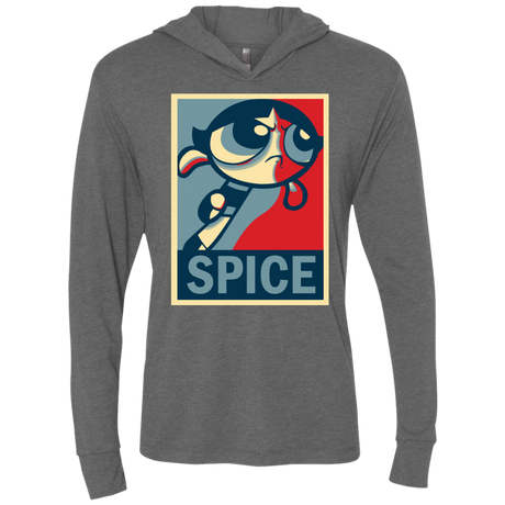 T-Shirts Premium Heather / X-Small Spice Powerpuff Triblend Long Sleeve Hoodie Tee