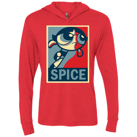 T-Shirts Vintage Red / X-Small Spice Powerpuff Triblend Long Sleeve Hoodie Tee