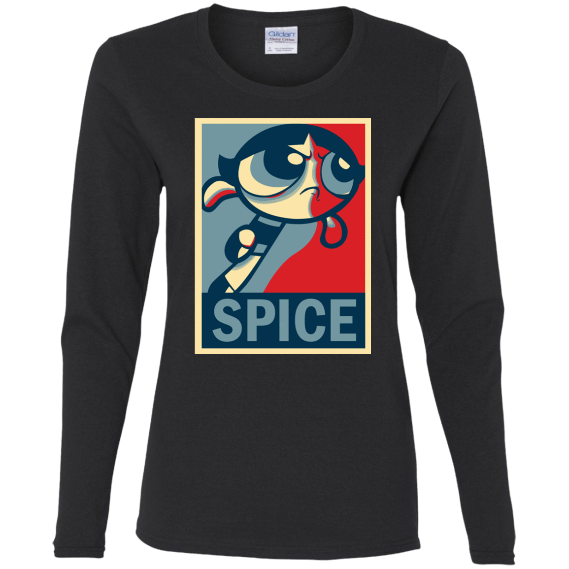 T-Shirts Black / S Spice Powerpuff Women's Long Sleeve T-Shirt