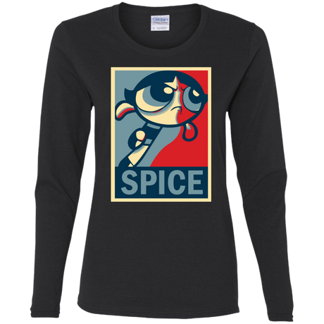 T-Shirts Black / S Spice Powerpuff Women's Long Sleeve T-Shirt