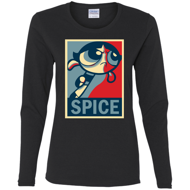 T-Shirts Black / S Spice Powerpuff Women's Long Sleeve T-Shirt