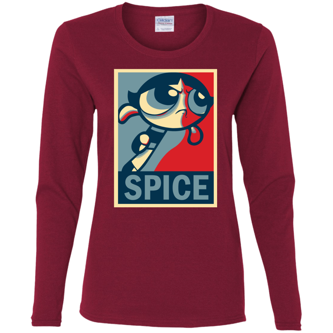 T-Shirts Cardinal / S Spice Powerpuff Women's Long Sleeve T-Shirt