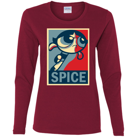 T-Shirts Cardinal / S Spice Powerpuff Women's Long Sleeve T-Shirt