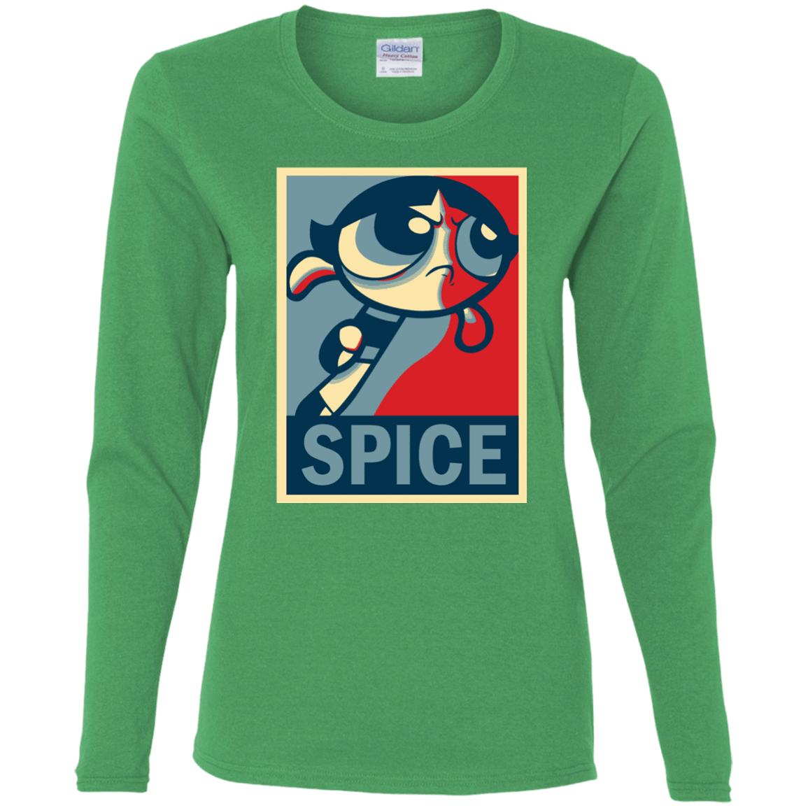 T-Shirts Irish Green / S Spice Powerpuff Women's Long Sleeve T-Shirt