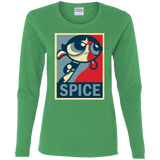 T-Shirts Irish Green / S Spice Powerpuff Women's Long Sleeve T-Shirt