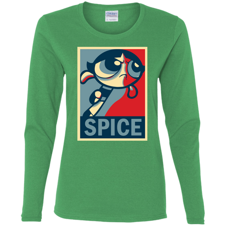 T-Shirts Irish Green / S Spice Powerpuff Women's Long Sleeve T-Shirt