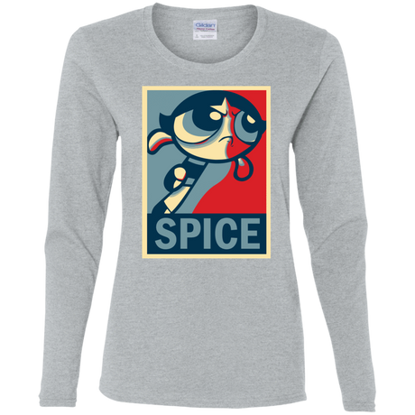 T-Shirts Sport Grey / S Spice Powerpuff Women's Long Sleeve T-Shirt