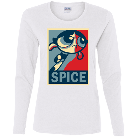 T-Shirts White / S Spice Powerpuff Women's Long Sleeve T-Shirt