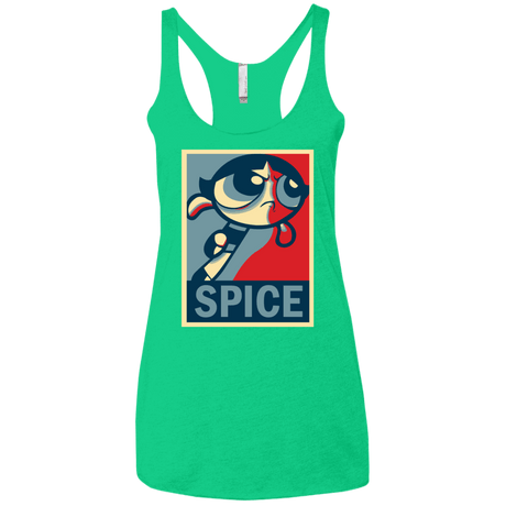 T-Shirts Envy / X-Small Spice Powerpuff Women's Triblend Racerback Tank