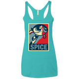 T-Shirts Tahiti Blue / X-Small Spice Powerpuff Women's Triblend Racerback Tank