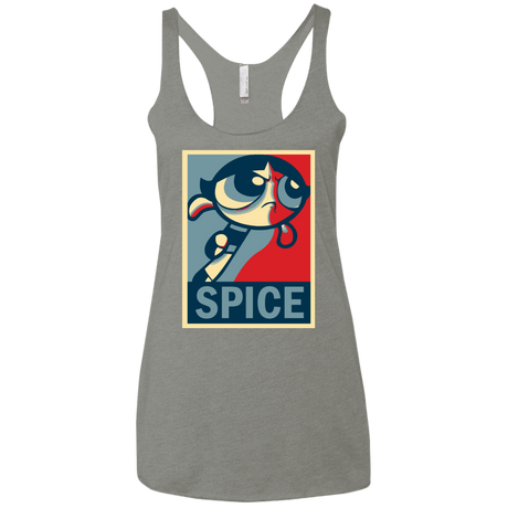 T-Shirts Venetian Grey / X-Small Spice Powerpuff Women's Triblend Racerback Tank
