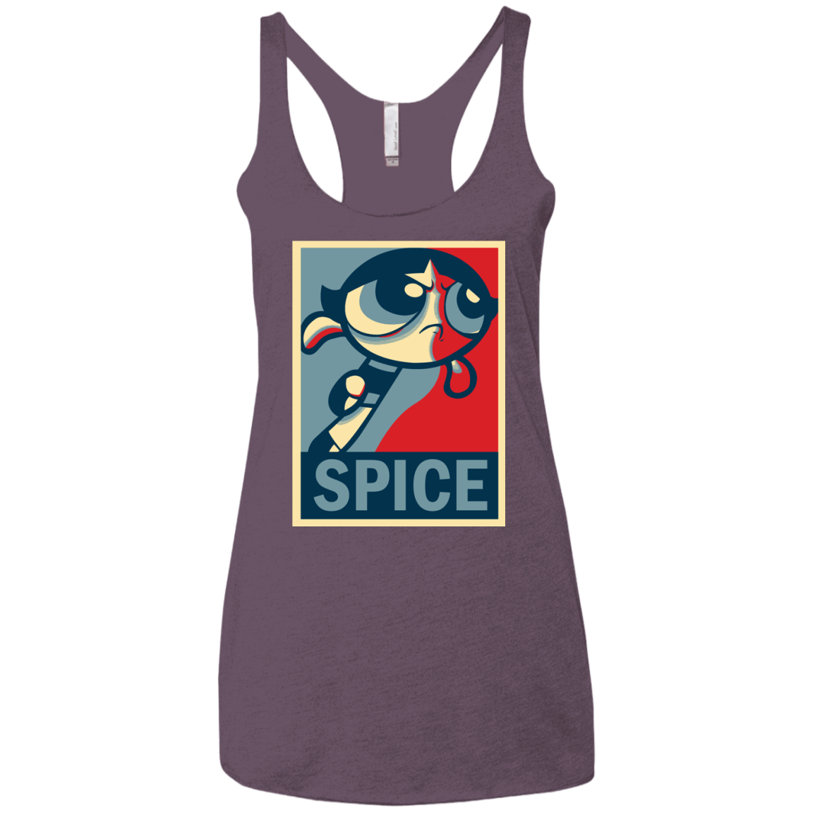 T-Shirts Vintage Purple / X-Small Spice Powerpuff Women's Triblend Racerback Tank