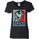 T-Shirts Black / S Spice Powerpuff Women's V-Neck T-Shirt