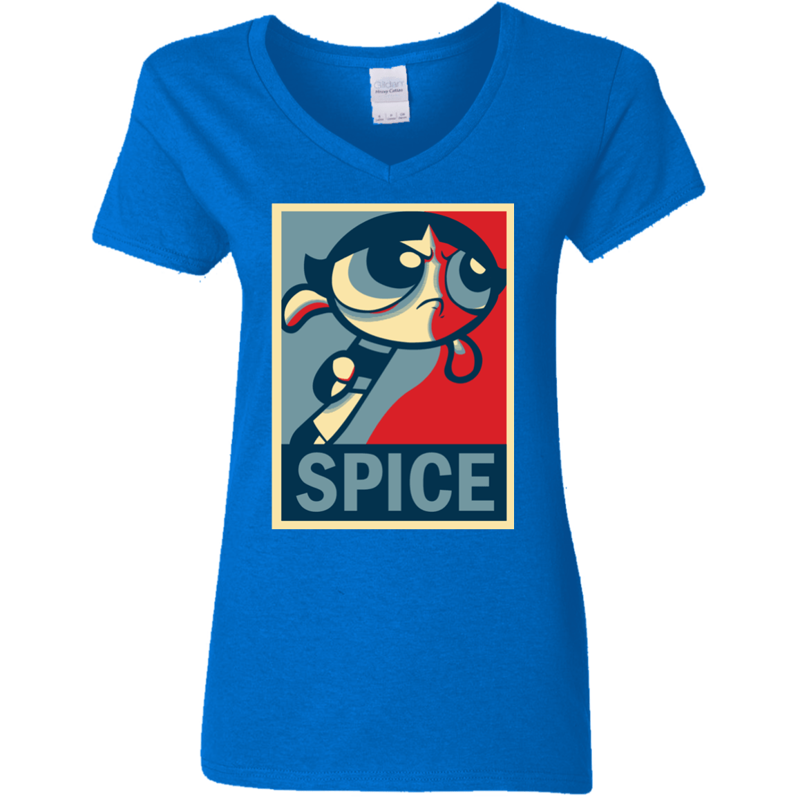 T-Shirts Royal / S Spice Powerpuff Women's V-Neck T-Shirt