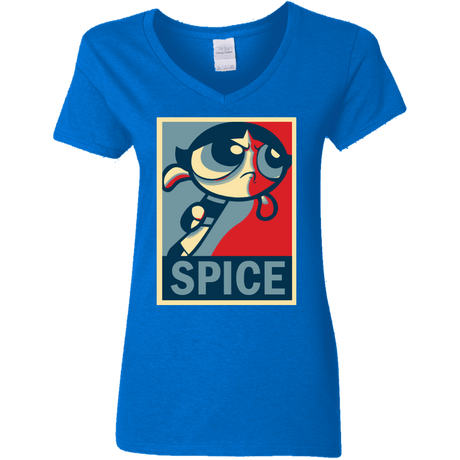 T-Shirts Royal / S Spice Powerpuff Women's V-Neck T-Shirt