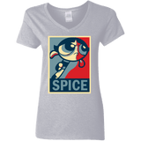 T-Shirts Sport Grey / S Spice Powerpuff Women's V-Neck T-Shirt