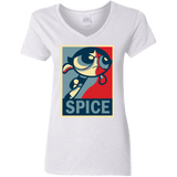 T-Shirts White / S Spice Powerpuff Women's V-Neck T-Shirt