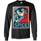 T-Shirts Black / YS Spice Powerpuff Youth Long Sleeve T-Shirt