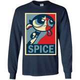 T-Shirts Navy / YS Spice Powerpuff Youth Long Sleeve T-Shirt