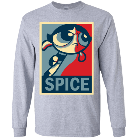 T-Shirts Sport Grey / YS Spice Powerpuff Youth Long Sleeve T-Shirt