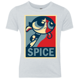 T-Shirts Heather White / YXS Spice Powerpuff Youth Triblend T-Shirt