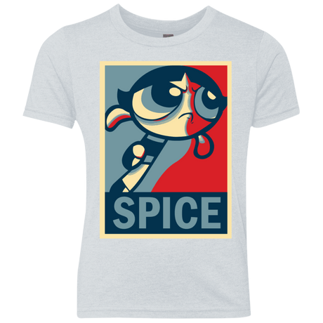 T-Shirts Heather White / YXS Spice Powerpuff Youth Triblend T-Shirt