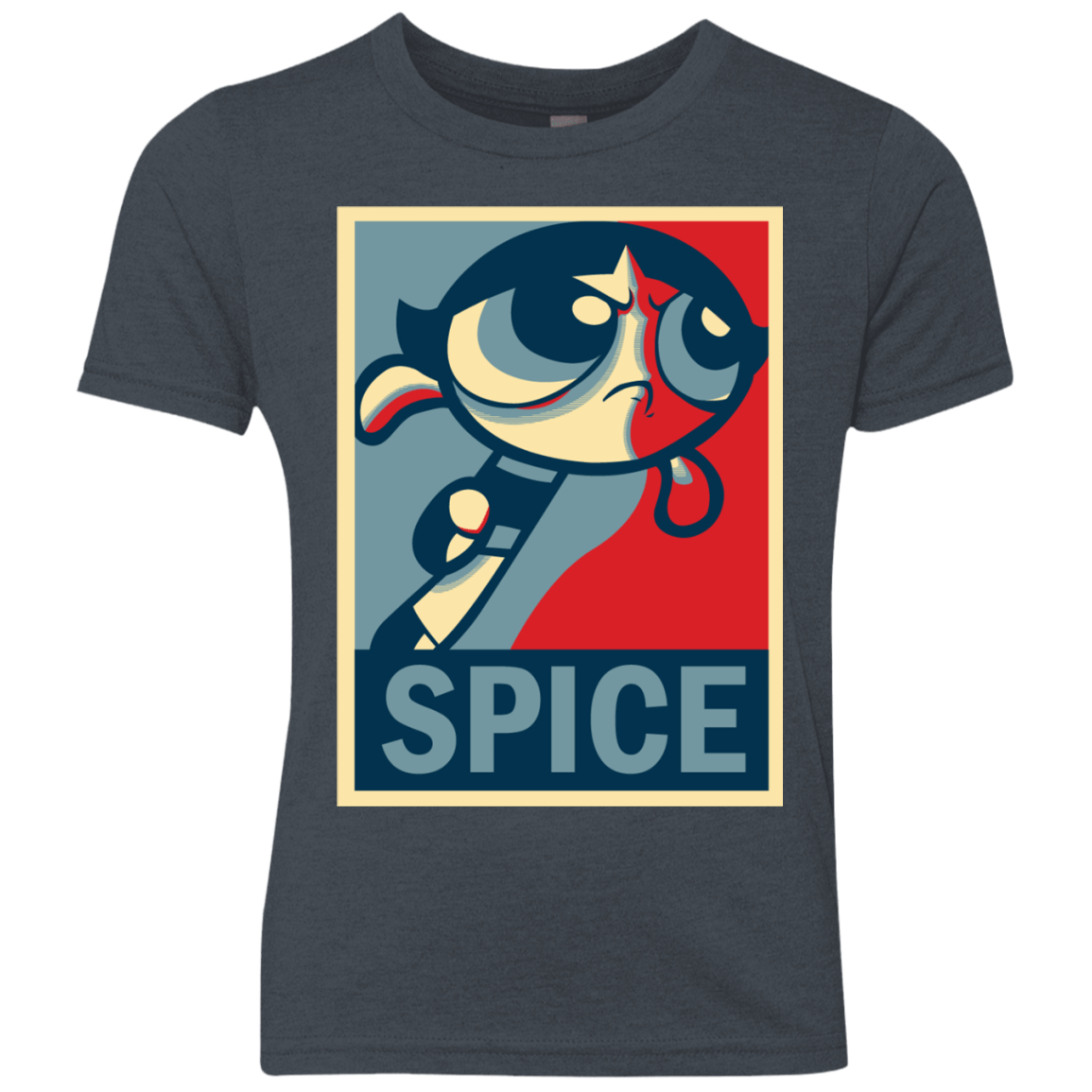 T-Shirts Vintage Navy / YXS Spice Powerpuff Youth Triblend T-Shirt
