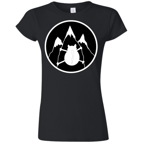 T-Shirts Black / S Spider Cat Junior Slimmer-Fit T-Shirt