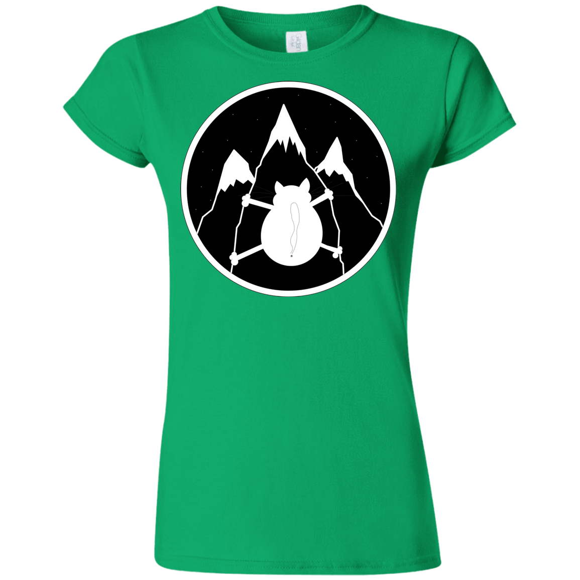 T-Shirts Irish Green / S Spider Cat Junior Slimmer-Fit T-Shirt