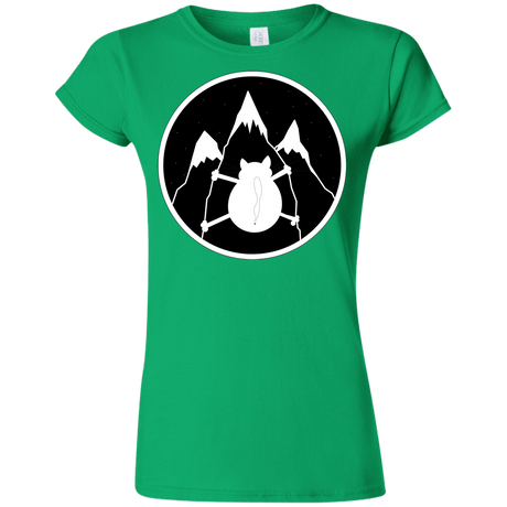 T-Shirts Irish Green / S Spider Cat Junior Slimmer-Fit T-Shirt