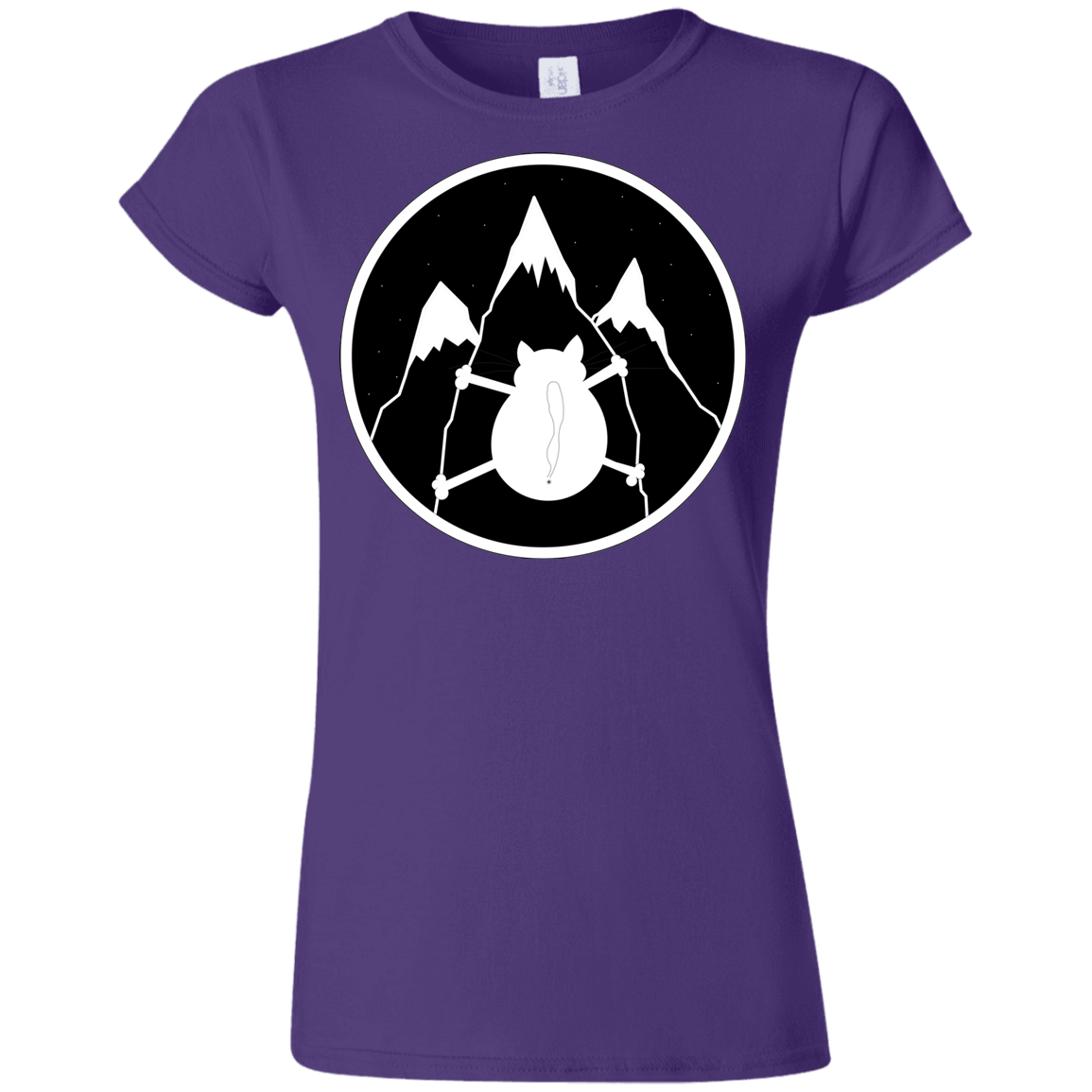 T-Shirts Purple / S Spider Cat Junior Slimmer-Fit T-Shirt