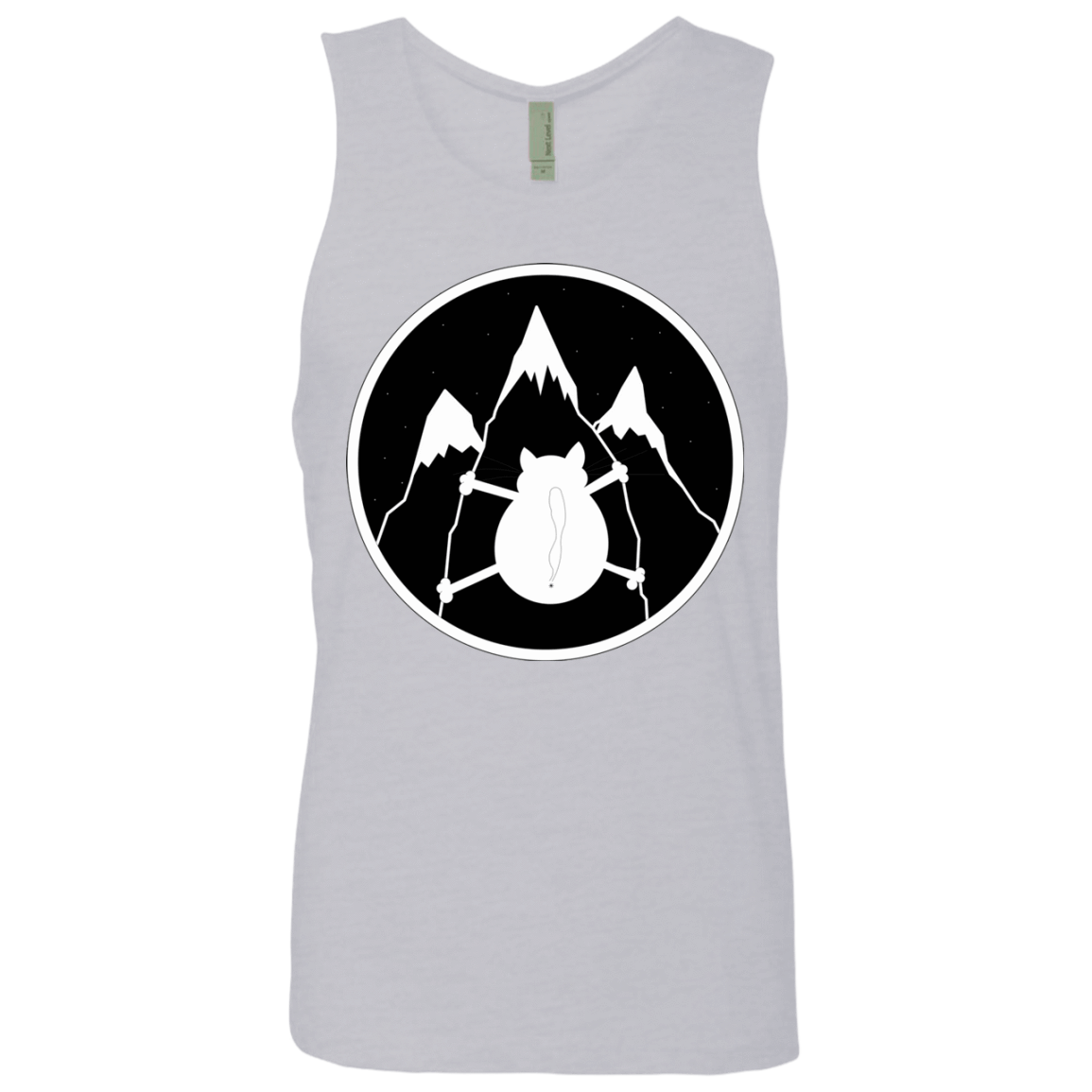 T-Shirts Heather Grey / S Spider Cat Men's Premium Tank Top