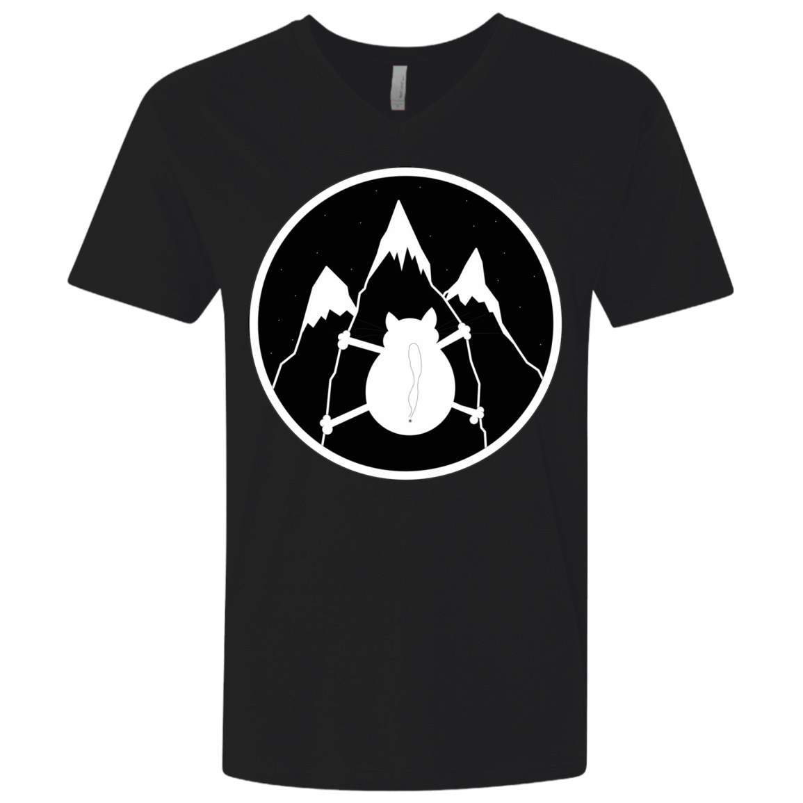 T-Shirts Black / X-Small Spider Cat Men's Premium V-Neck