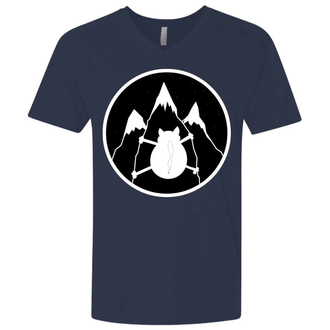 T-Shirts Midnight Navy / X-Small Spider Cat Men's Premium V-Neck