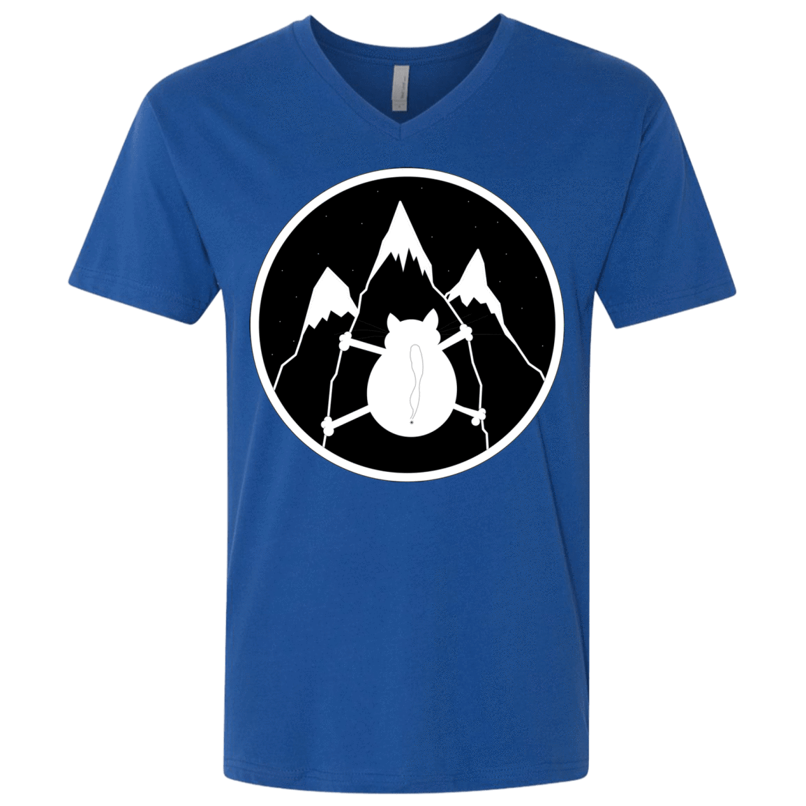 T-Shirts Royal / X-Small Spider Cat Men's Premium V-Neck