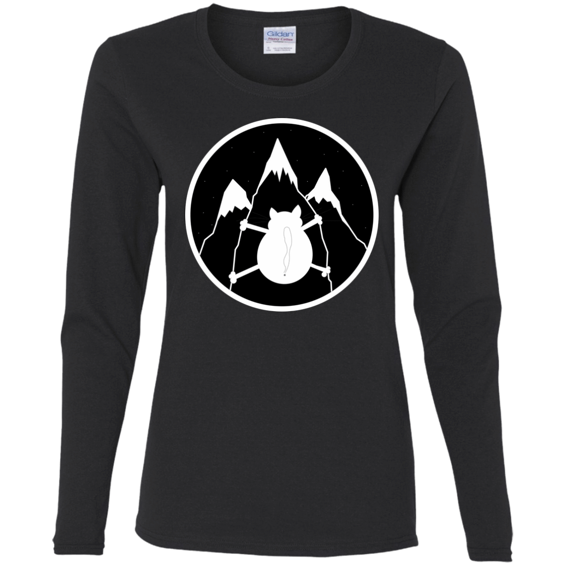 T-Shirts Black / S Spider Cat Women's Long Sleeve T-Shirt