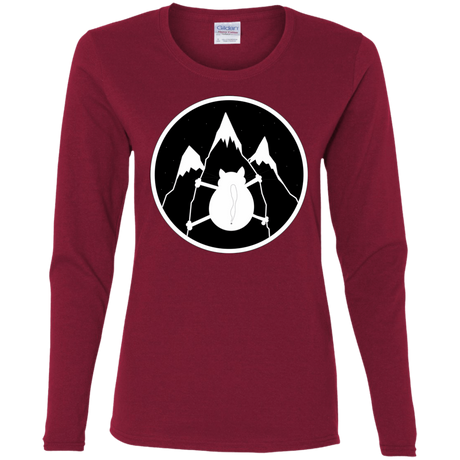 T-Shirts Cardinal / S Spider Cat Women's Long Sleeve T-Shirt
