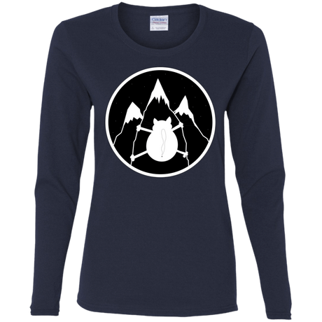T-Shirts Navy / S Spider Cat Women's Long Sleeve T-Shirt