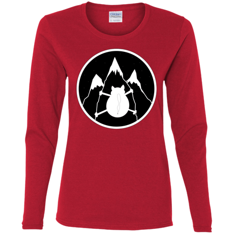T-Shirts Red / S Spider Cat Women's Long Sleeve T-Shirt