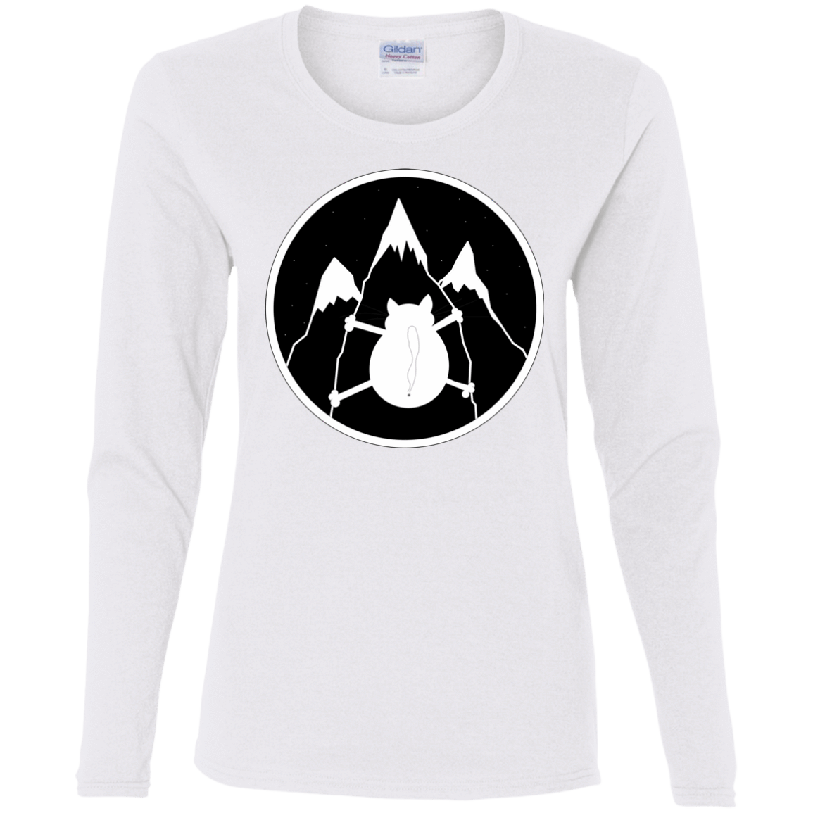 T-Shirts White / S Spider Cat Women's Long Sleeve T-Shirt