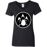 T-Shirts Black / S Spider Cat Women's V-Neck T-Shirt