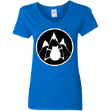 T-Shirts Royal / S Spider Cat Women's V-Neck T-Shirt