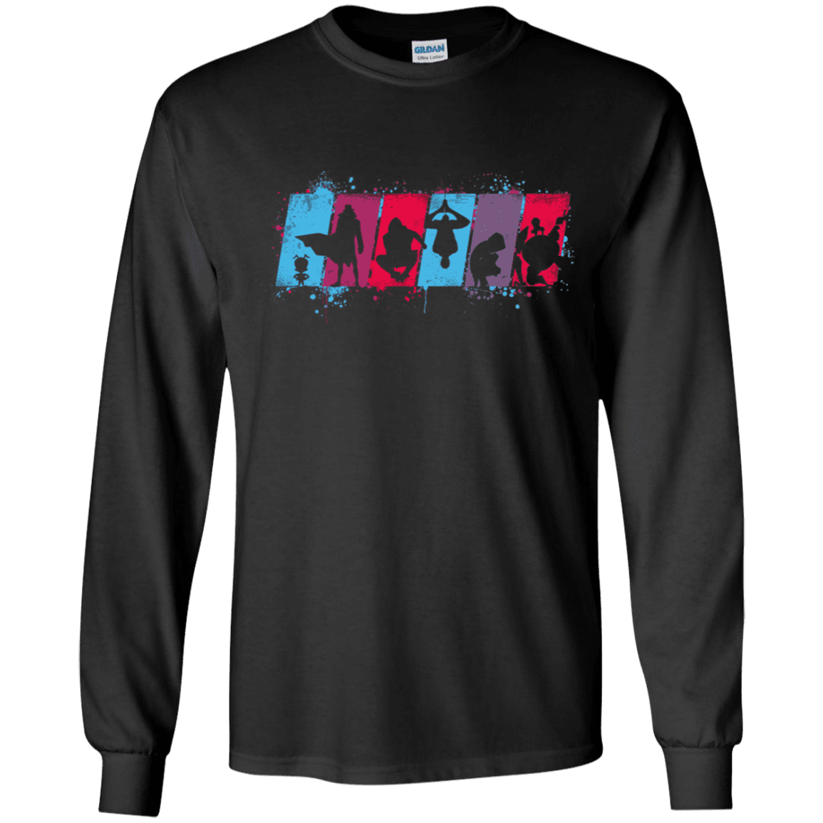 T-Shirts Black / YS Spider Friends Youth Long Sleeve T-Shirt